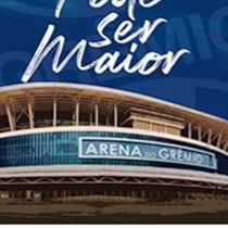 Toalha de Praia KazzaVip Microfibra 100% Poliéster Estampada Arena Do Grêmio 70cm x 140m Azul