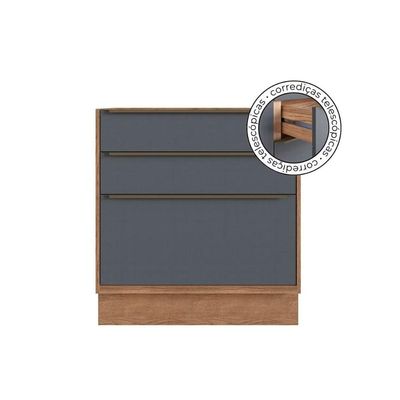 Cozinha Completa Herval 6 Peças Versalis C6P191 Freijo/Cinza Argila