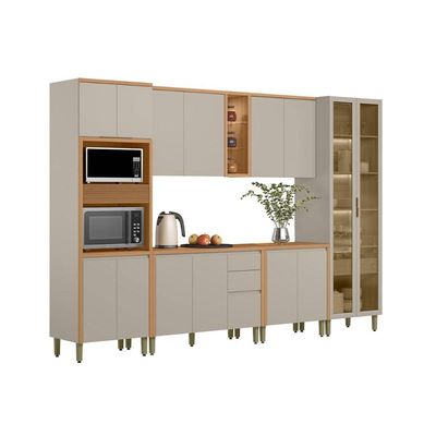 Cozinha Completa Linea Brasil 6 Peças Allure CP21 Jequitiba/Gris