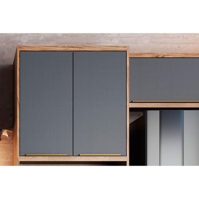 Cozinha Completa Herval 6 Peças Versalis C6P162 Freijo/Cinza Argila