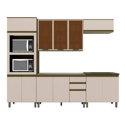 Cozinha Completa Henn 6 Peças Connect s/Pia CPT95 Duna/Cristal
