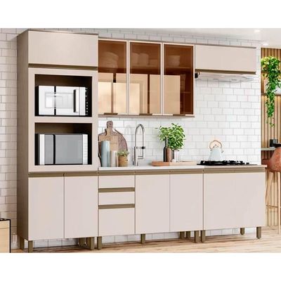 Cozinha Completa Henn 6 Peças Connect s/Pia CPT95 Duna/Cristal