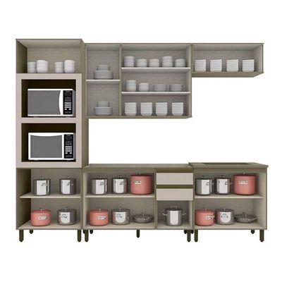 Cozinha Completa Henn 6 Peças Connect s/Pia CPT95 Duna/Cristal