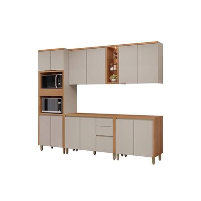 Cozinha Completa Linea Brasil 5 Peças Allure CP04 Jequitiba/Gris