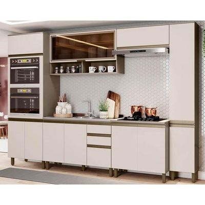 Cozinha Completa Henn 7 Peças Connect s/Pia CPT90 Duna/Cristal