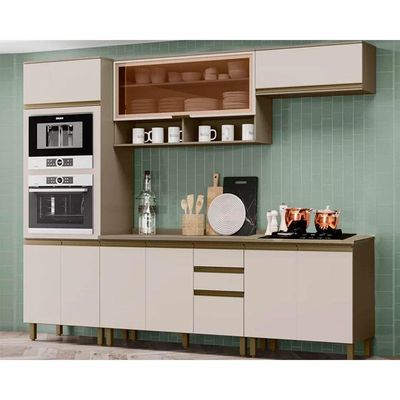 Cozinha Completa Henn 7 Peças Connect s/Pia CPT94 Duna/Cristal
