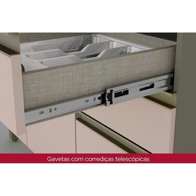Cozinha Completa Henn 12 Peças Connect s/Pia C12P02 Duna/Cristal