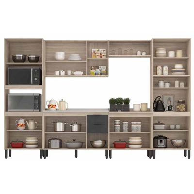 Cozinha Completa Demóbile 6 Peças Firenze C6P127 Amendola/Nude Prime TX