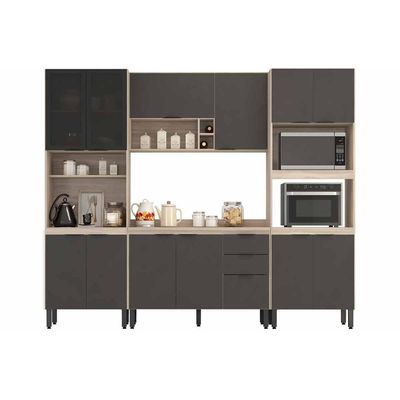 Cozinha Completa Demóbile 4 Peças Firenze C4P252 Amendola/Nude Prime TX