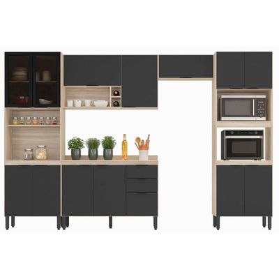 Cozinha Completa Demóbile 5 Peças Firenze C5P155 Amendola/Nude Prime TX