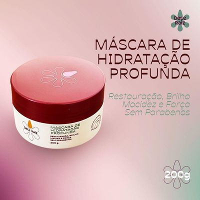 Kit 3 Mascara De Força E Brilho Doce Raiz 200g De Extrato De Batata Doce