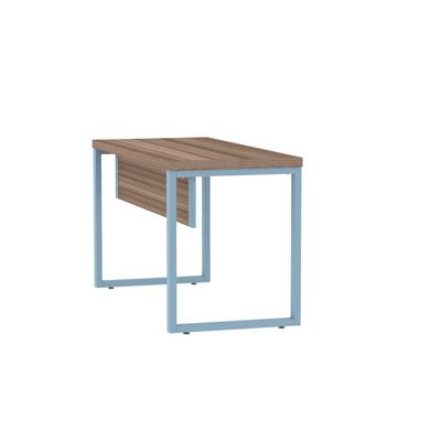 Mesa Escritório 1500x700x750mm M150-70pe40tub Walnut-azul Dali
