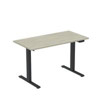 Mesa Elétrica Com Regulagem De Altura 150cm(l) Preto-castanheira Natural