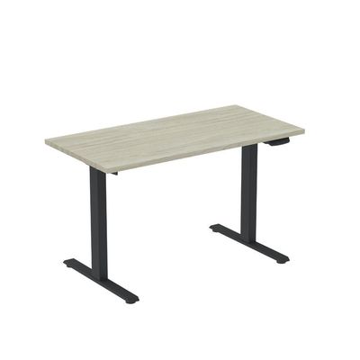 Mesa Elétrica Com Regulagem De Altura 150cm(l) Preto-castanheira Natural