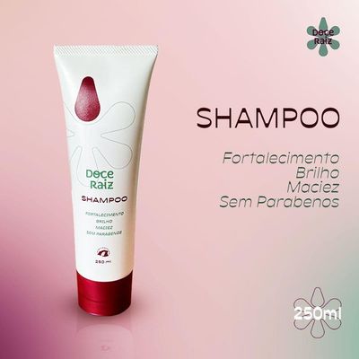 Kit 3 Shampoo Natural Doce Raiz De Extrato De Batata Doce 250ml