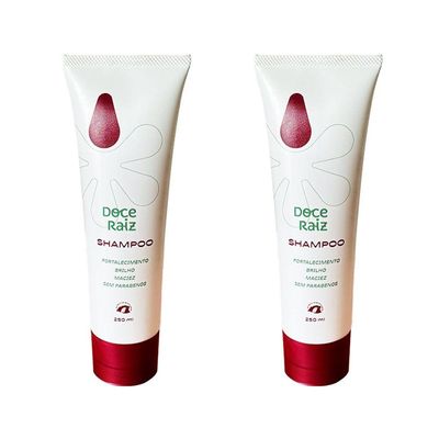 Kit 2 Shampoo Doce Raiz De Extrato De Batata Doce Sem Parabenos