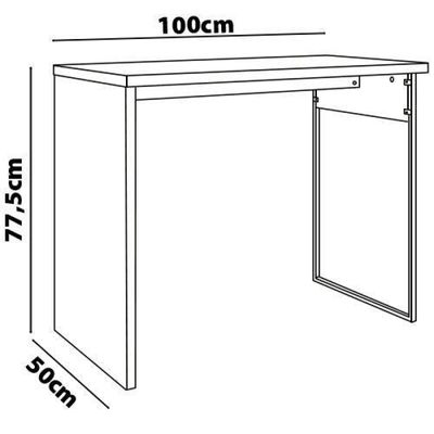 Escrivaninha Genialflex Metalon - 100cm de largura