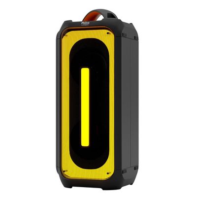 Caixa de Som Amplificada Philco Ex Bass PCX6700 com Bluetooth, Entrada Guitarra e Microfone, Controle Remoto e Flash Light - 650W