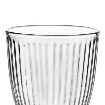 Jogo de Copos Dynasty Óptico em Vidro 300ml  6 Peças