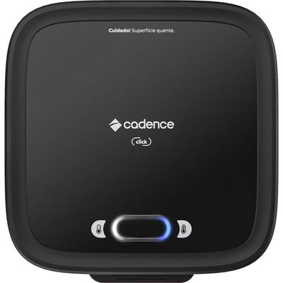 Sanduicheira Elétrica Cadence Click 750W com Botão Liga e Desliga - SAN400 Preto / 110