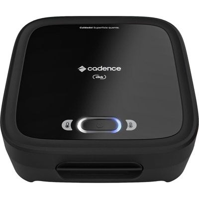 Sanduicheira Elétrica Cadence Click 750W com Botão Liga e Desliga - SAN400 Preto / 110