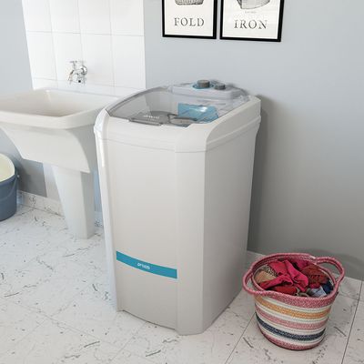 Lavadora de Roupa Semiautomática Inverter 22KG Praxis Branco / 220v