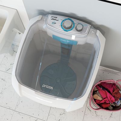 Lavadora de Roupa Semiautomática Inverter 22KG Praxis Branco / 220v