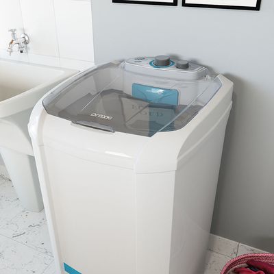 Lavadora de Roupa Semiautomática Inverter 22KG Praxis Branco / 110v