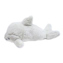 Pelúcia Golfinho Cinza e Branco 31cm