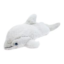 Pelúcia Golfinho Cinza e Branco 31cm