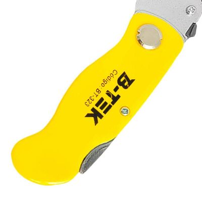 Estilete Compacto 4 Lâminas Fixa Multiuso Dobrável