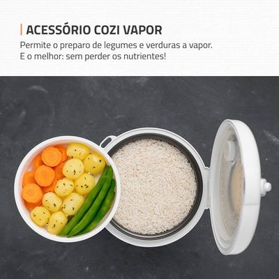 Panela Elétrica de Arroz Mondial Bianca Rice NPE-05 5 Xícaras - Branca Branco / 220