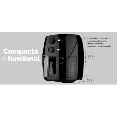 Fritadeira Elétrica Cadence Super Ligth Fryer 3,2L  220V