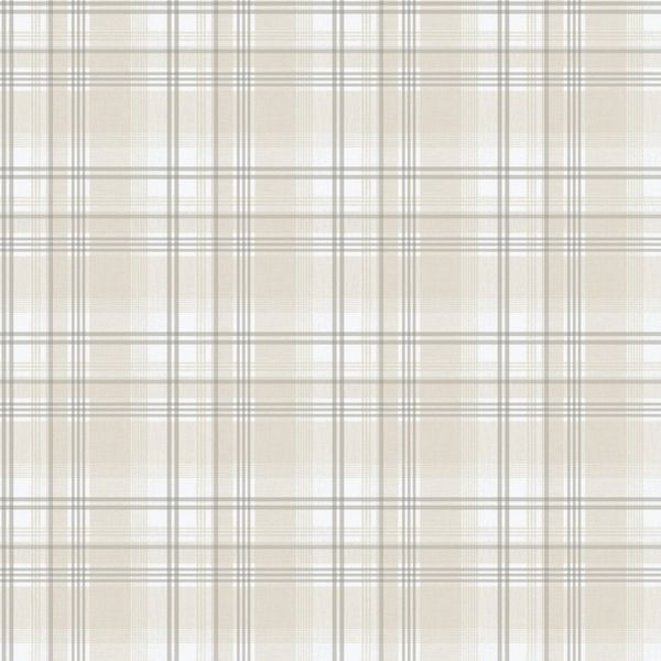 Papel de Parede Essential Xadrez Grid Bege ES98192