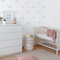 Papel de Parede Enzo Baleia Rosa 281-1
