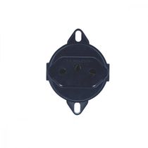 Tomada 2P+T Tramontina 20 A 250 V Preta