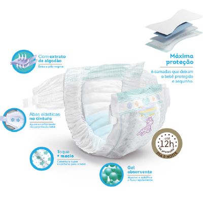 Fralda Descartável MILI Love&Care Tam XXG 20 fraldas premium