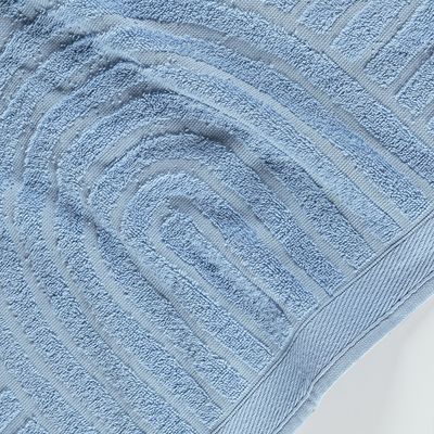 Toalha de Rosto Dunna Fio Penteado Relevo Dunas 01 Peça 100% Algodão - Oceano
