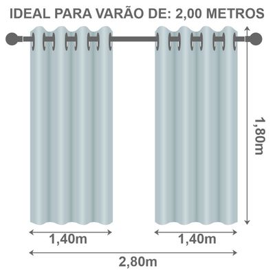 Cortina Blackout PVC 2,80m x 1,80m 100% Policloreto de Vinila - Azul Marinho