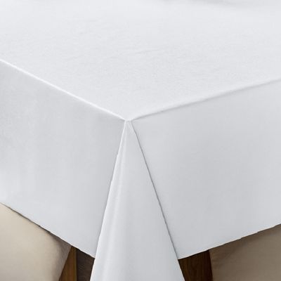 Toalha de Mesa 4 Lugares Térmica Impermeável 1,40 m x 1,40 m 100% Policloreto de Vinila - Branca