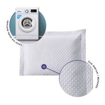 Porta Travesseiro Avulso 70cm x 50cm 1 Peça Prime Ultrassônico 100% Poliéster - Branco