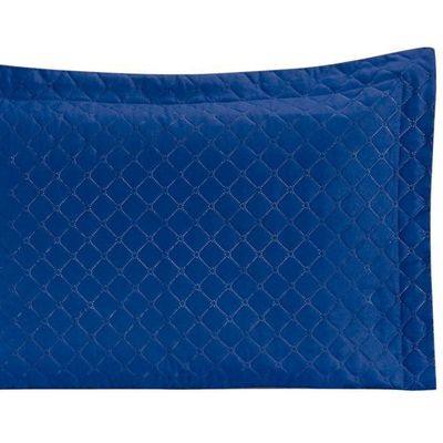 Porta Travesseiro Com Debrum Requinte Liso 01 Peça - Azul Royal