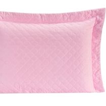 Porta Travesseiro Com Debrum Requinte Liso 01 Peça - Rosa