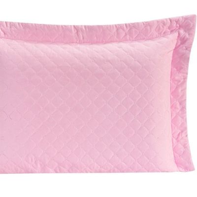 Porta Travesseiro Com Debrum Requinte Liso 01 Peça - Rosa
