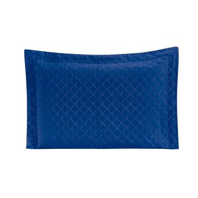 Porta Travesseiro Com Debrum Requinte Liso 01 Peça - Azul Royal
