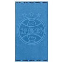 Toalha de Banho Buettner Jacquard Veludo Futebol Gremio 70cmx140m Azul