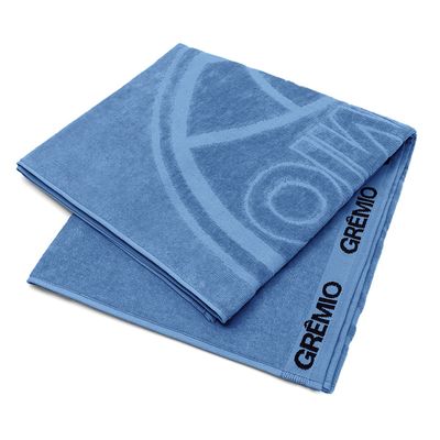 Toalha de Banho Buettner Jacquard Veludo Futebol Gremio 70cmx140m Azul