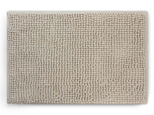 TAPETE BOLINHAS 35 CM X 38 CM POLIESTER cinza
