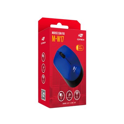 Mouse sem Fio C3TECH AZUL C3PLUS - M-W17BL