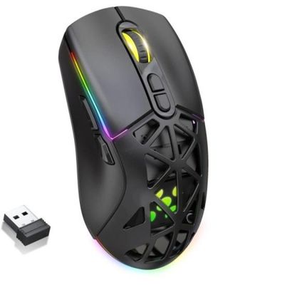Mouse Gamer sem Fio Wireless Fortrek Striker AIR Preto